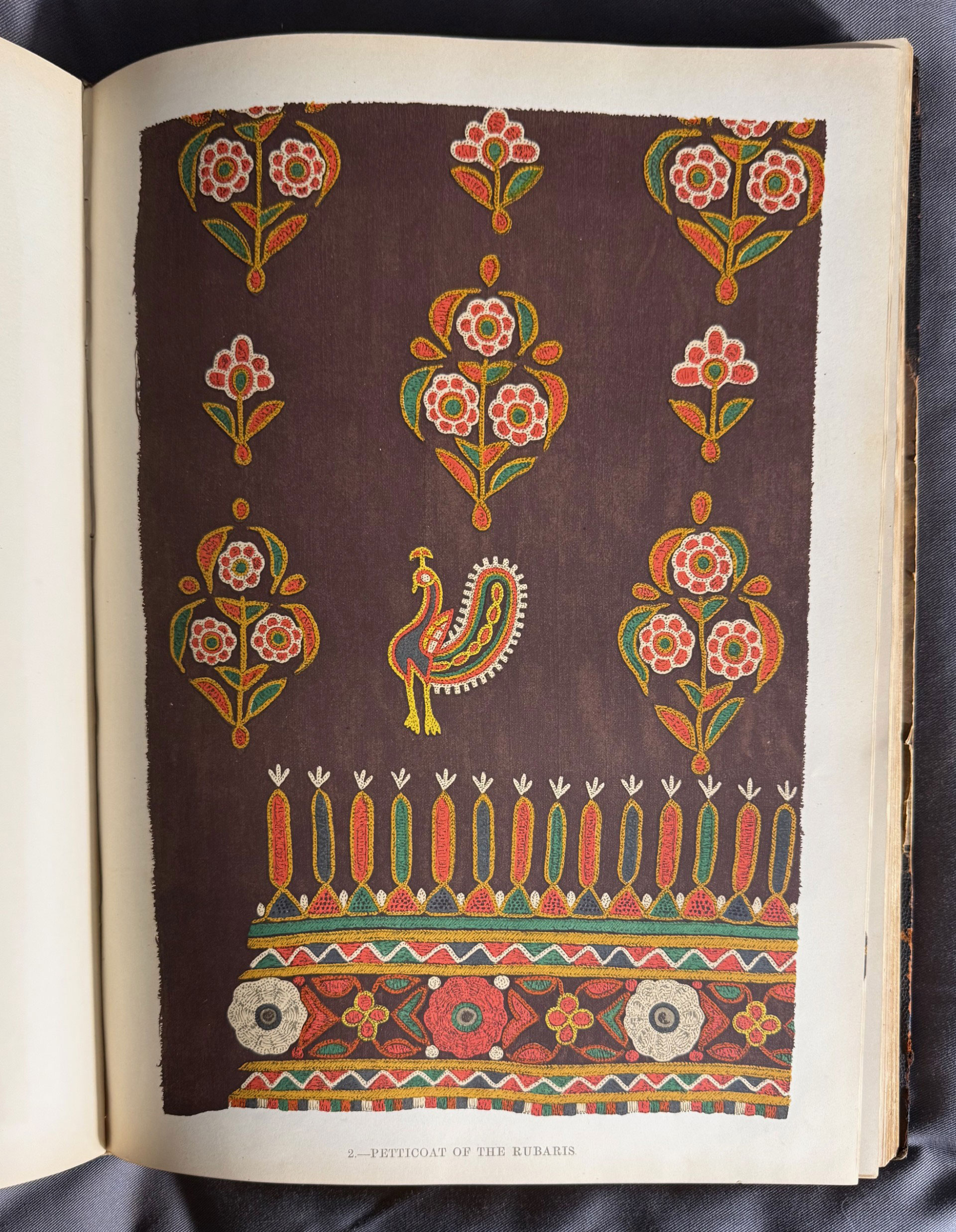 Pic2 Illustrated print of the Petticoat of the Rubis by W. Griggs from The Journal of Indian Art